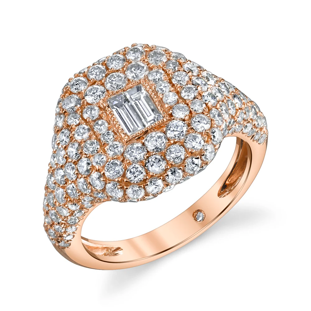 DIAMOND PAVE PINKY RING - Image 4