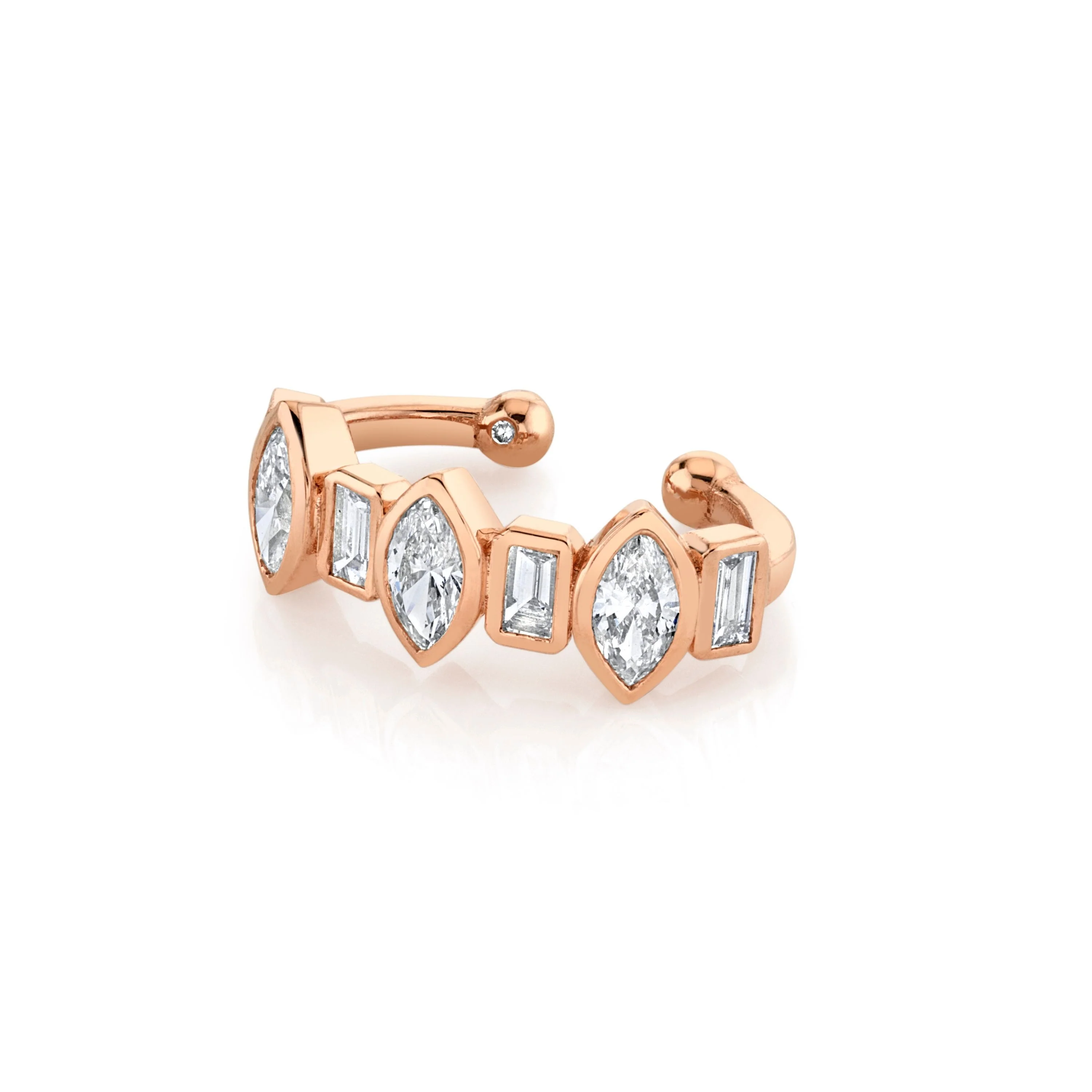 DIAMOND BEZEL EAR CUFF - Image 4