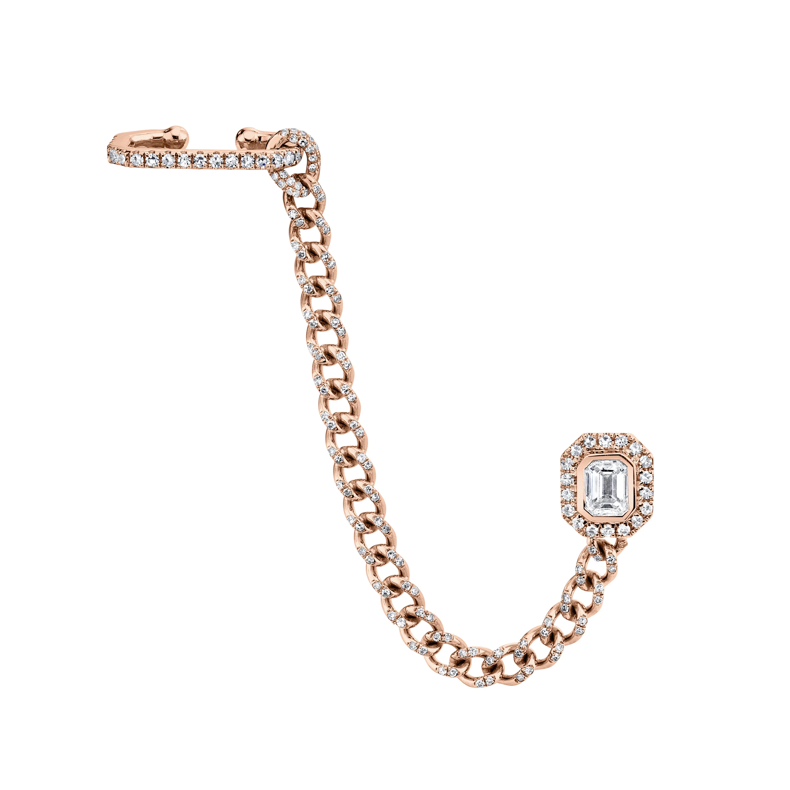 DIAMOND HALO LINK CUFF - Image 4