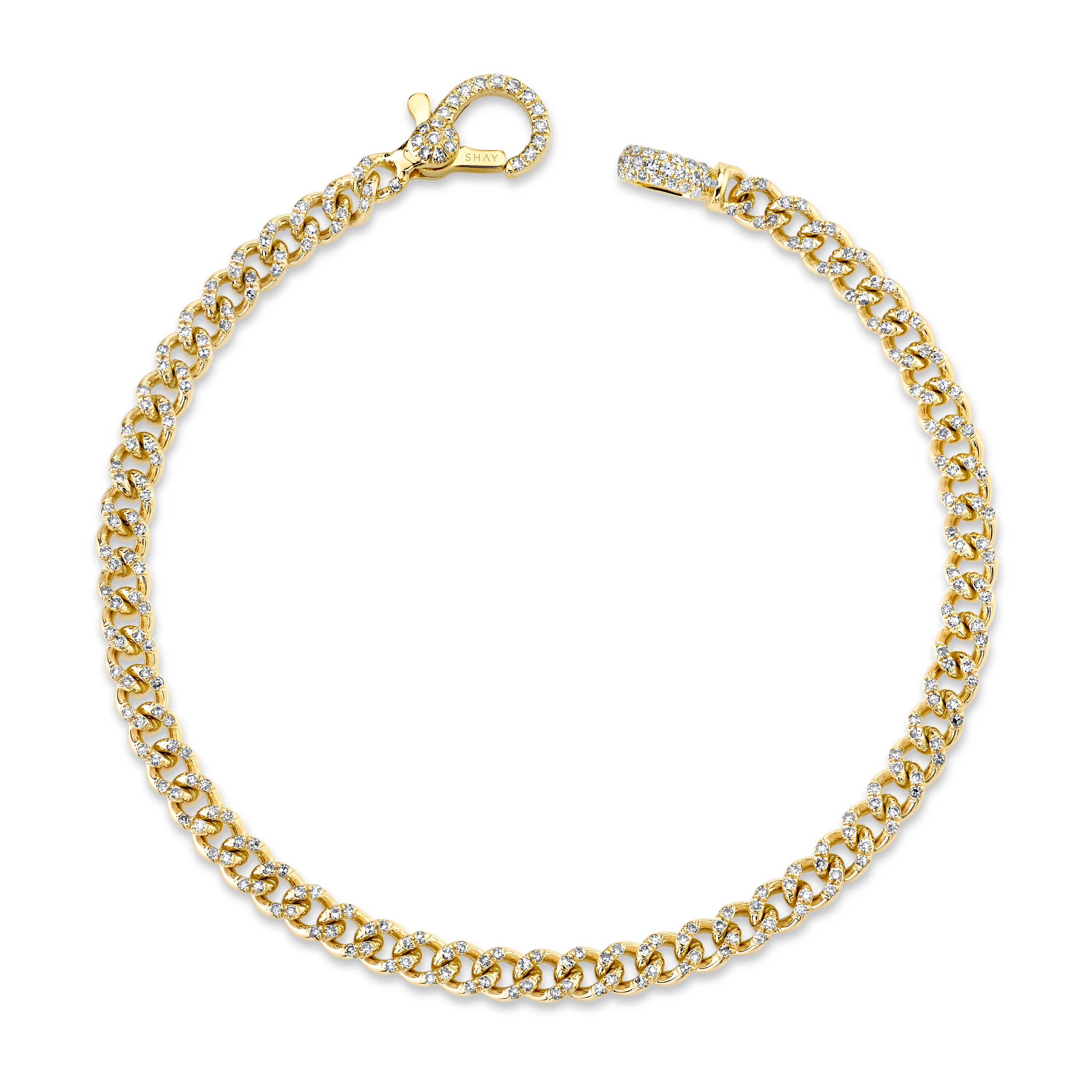 DIAMOND PAVE BABY LINK BRACELET - Image 3