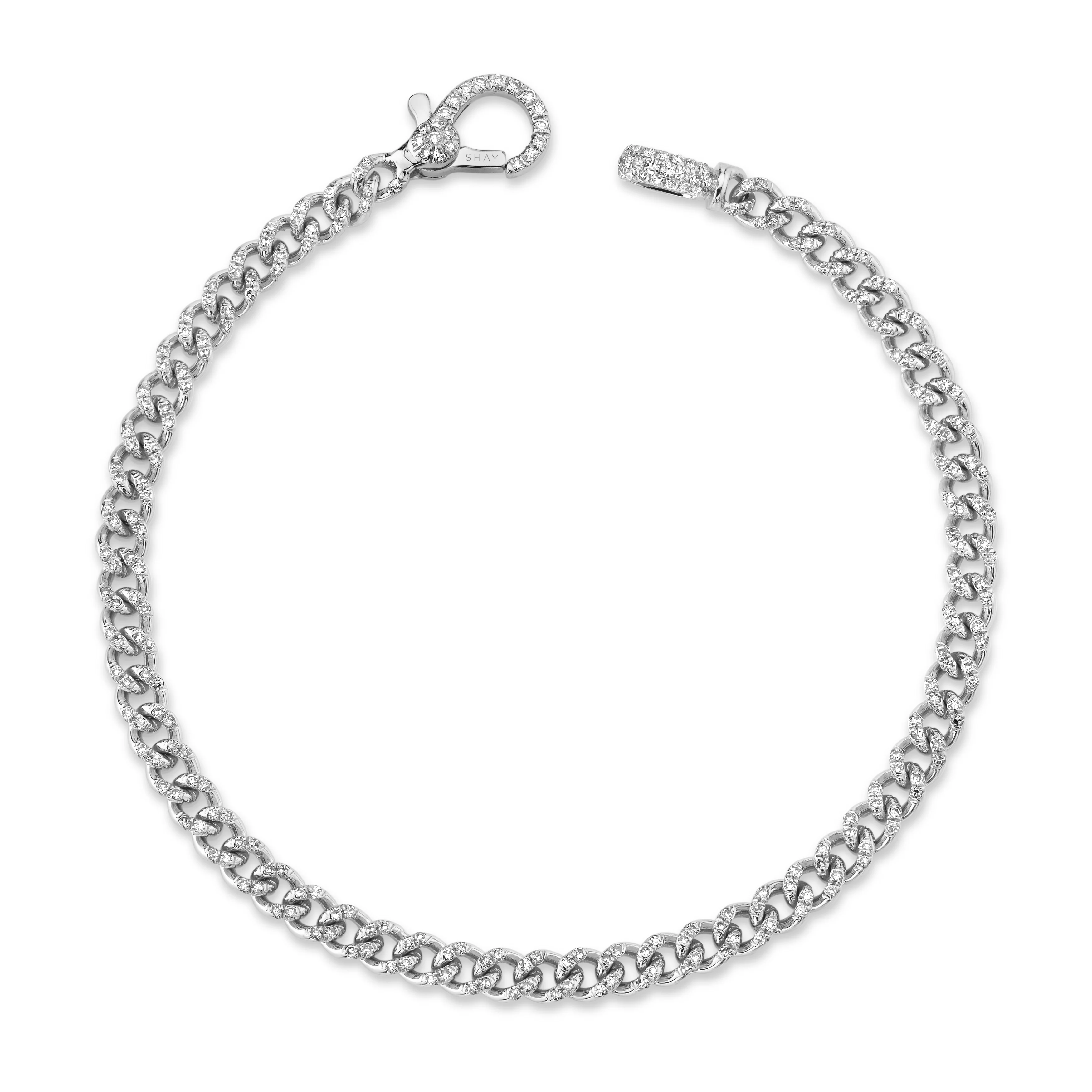 DIAMOND PAVE BABY LINK BRACELET - Image 5
