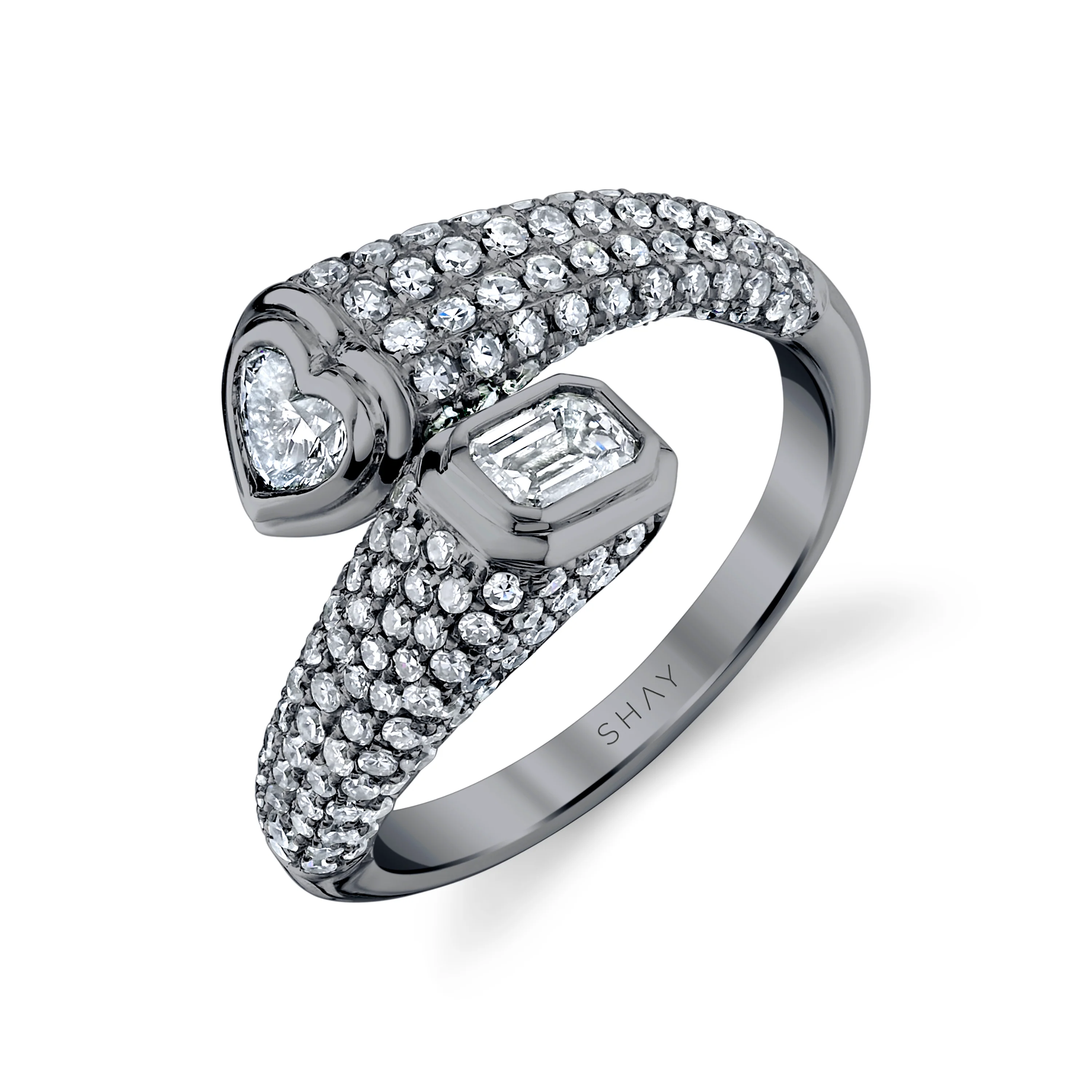 DIAMOND PAVE BYPASS PINKY RING - Image 5