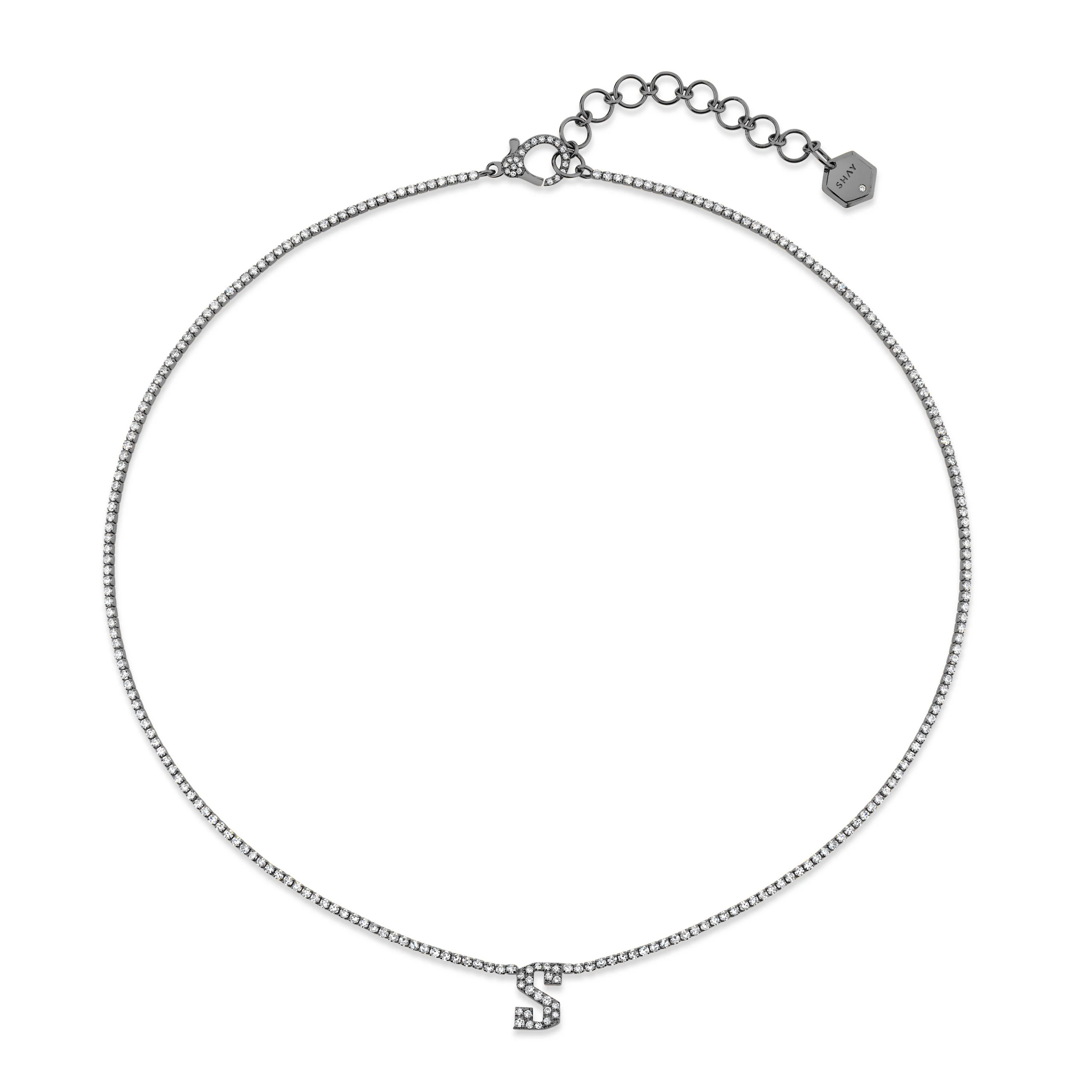 DIAMOND PERSONALIZED INITIAL THREAD NECKLACE - Image 5
