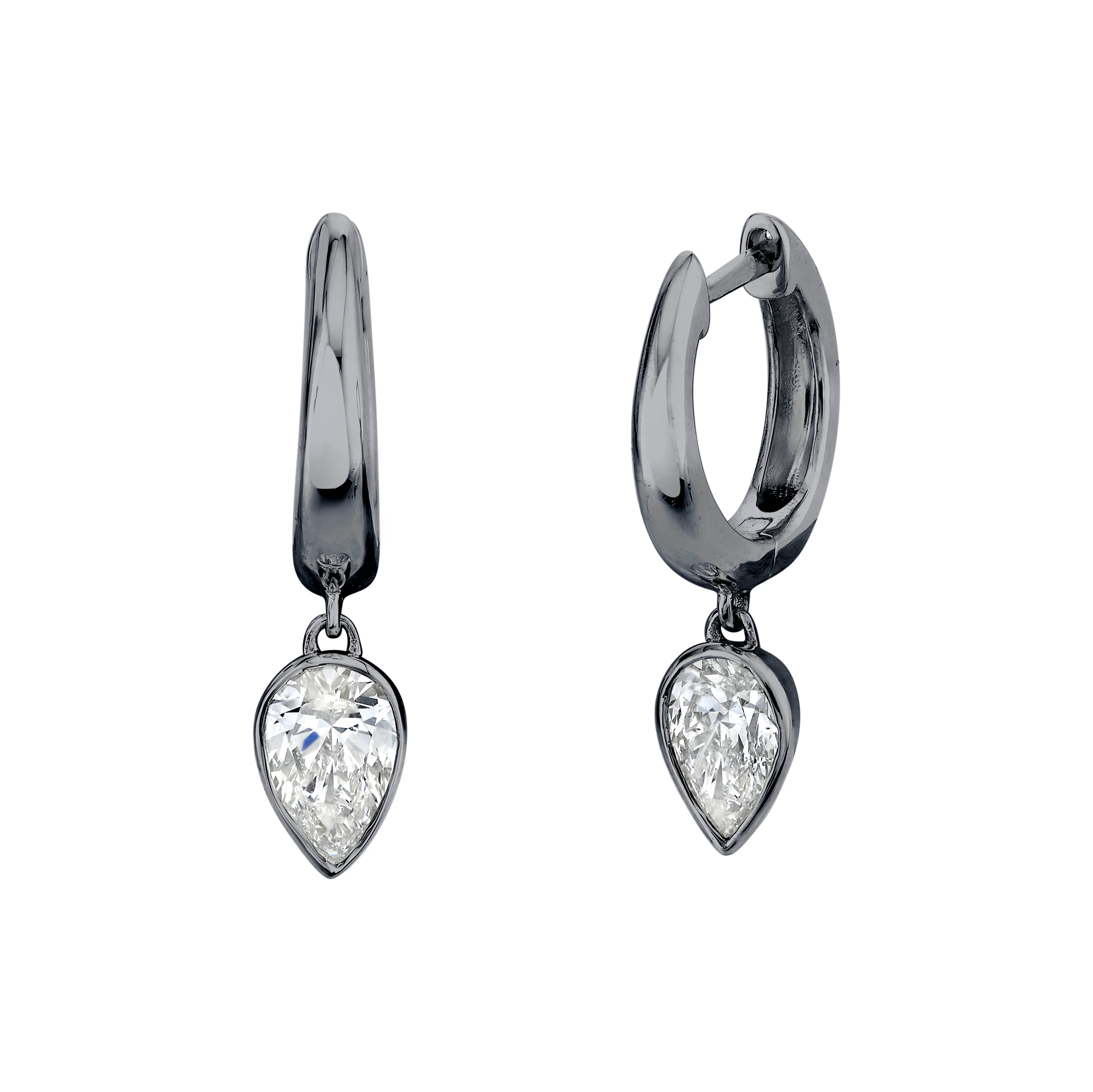 DIAMOND PEAR DROP HUGGIES - Image 5