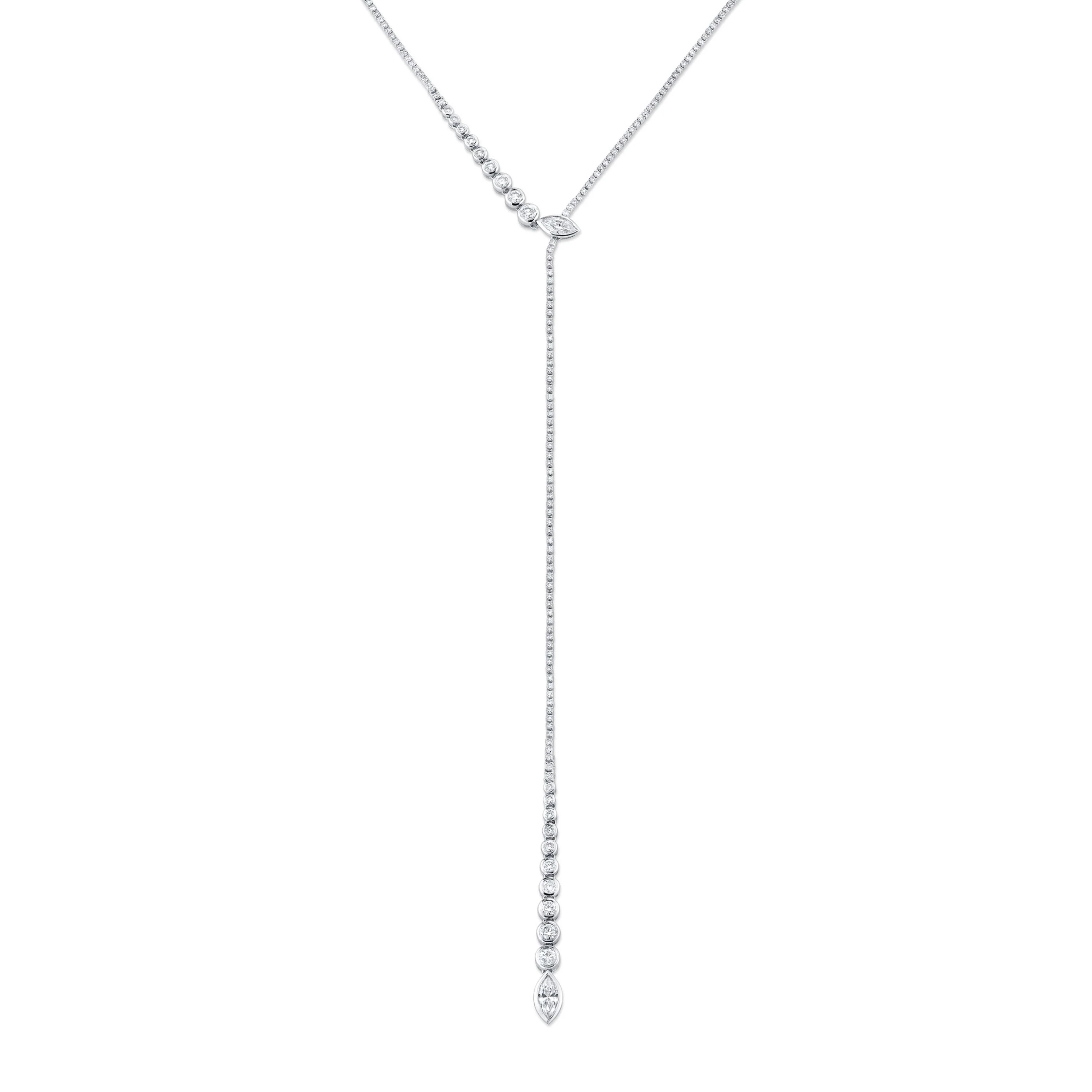 DIAMOND RIVIERA DRIP Y NECKLACE - Image 5
