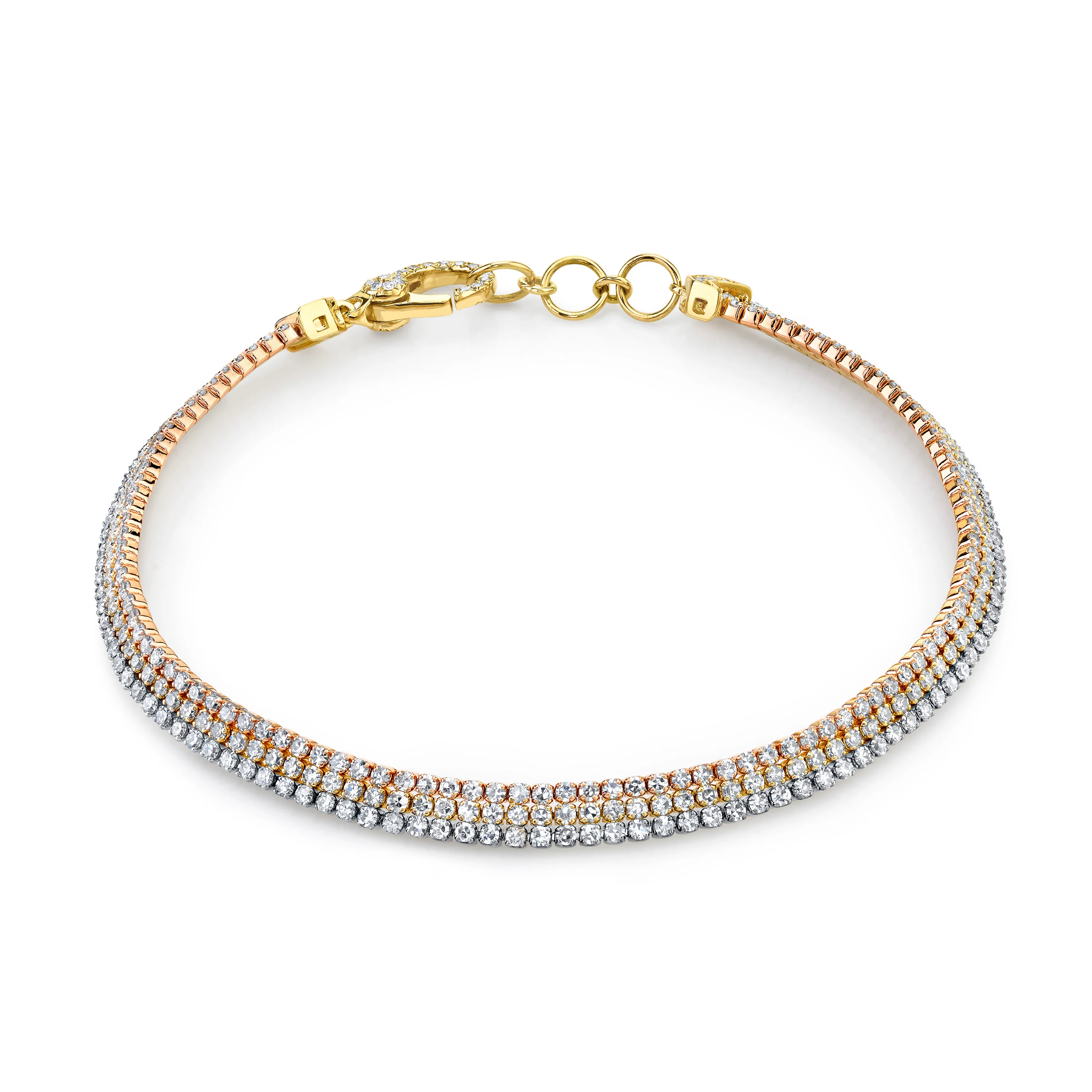 READY TO SHIP DIAMOND TRIPLE THREAD BRACELET - Image 2