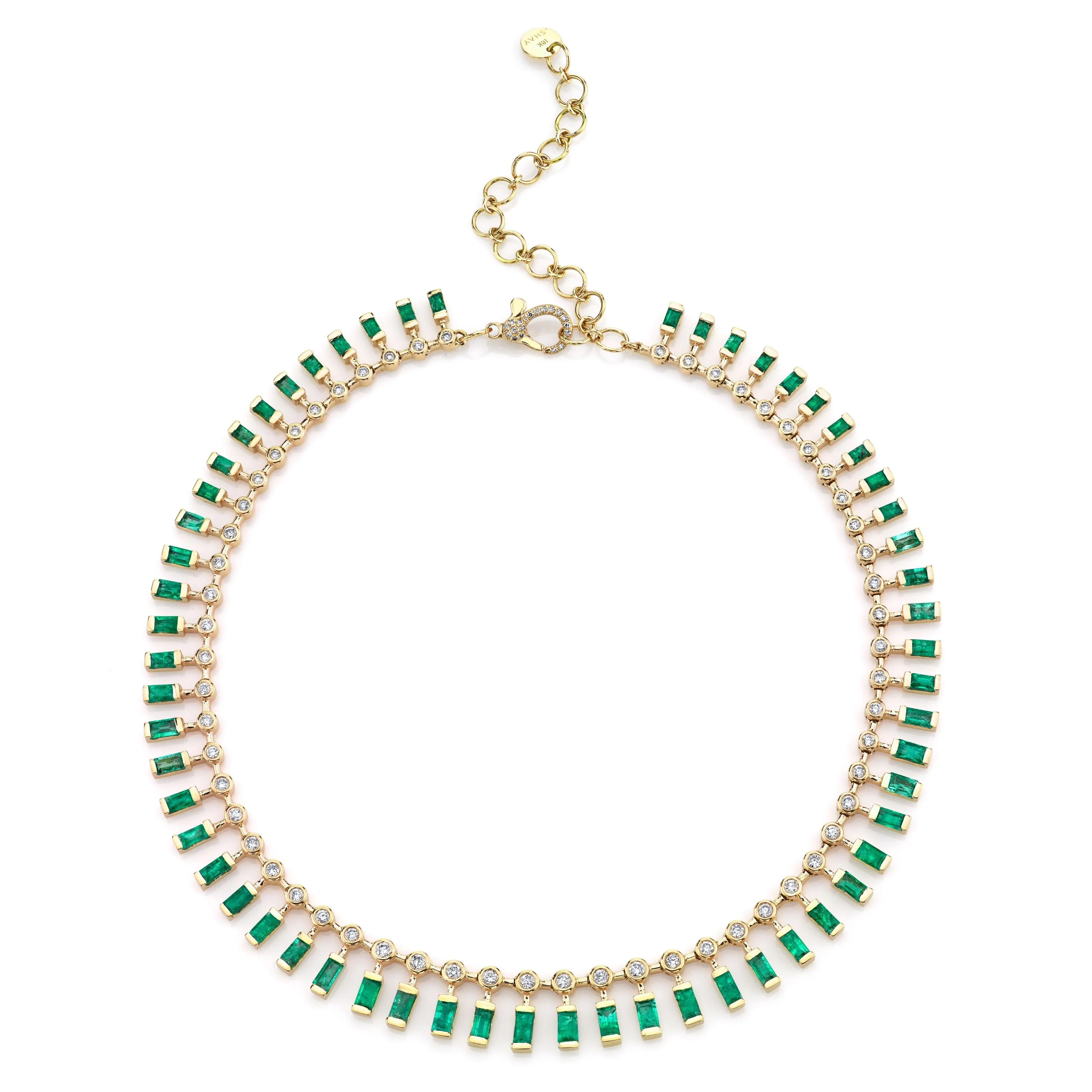 EMERALD & DIAMOND DOT-DASH CHOKER - Image 3