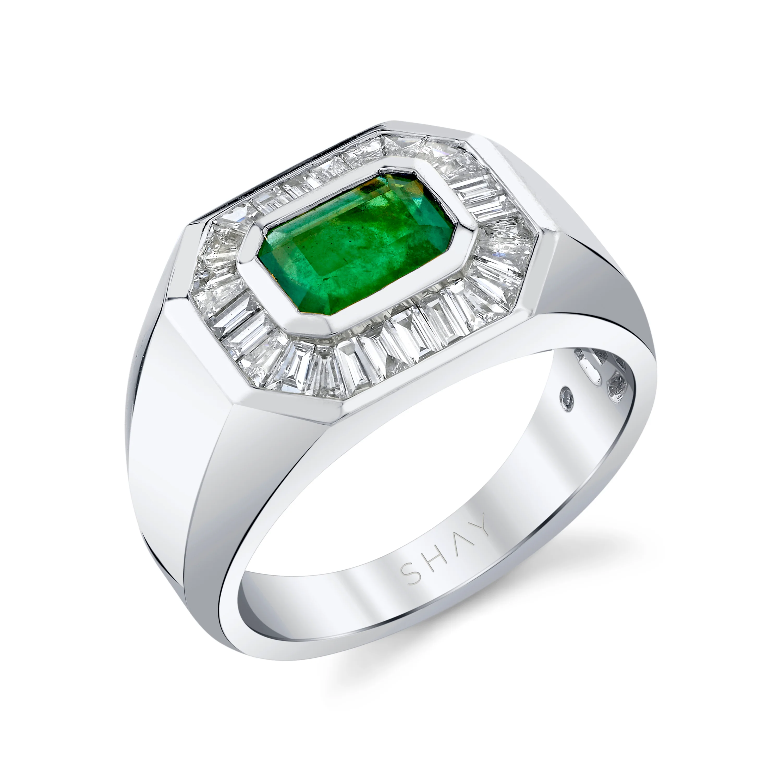 EMERALD & DIAMOND CHAMPIONSHIP RING