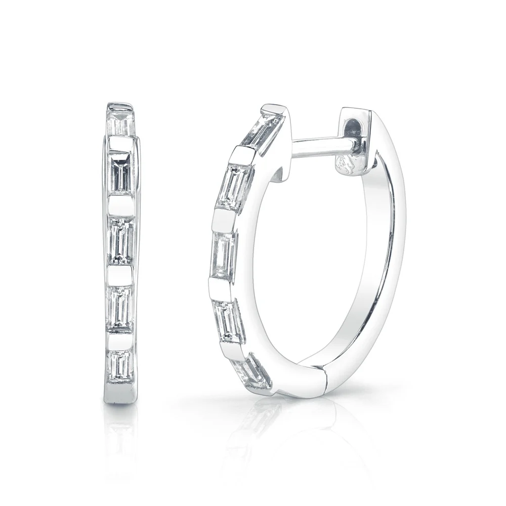 DIAMOND BAGUETTE MINI HUGGIES, 10mm - Image 5