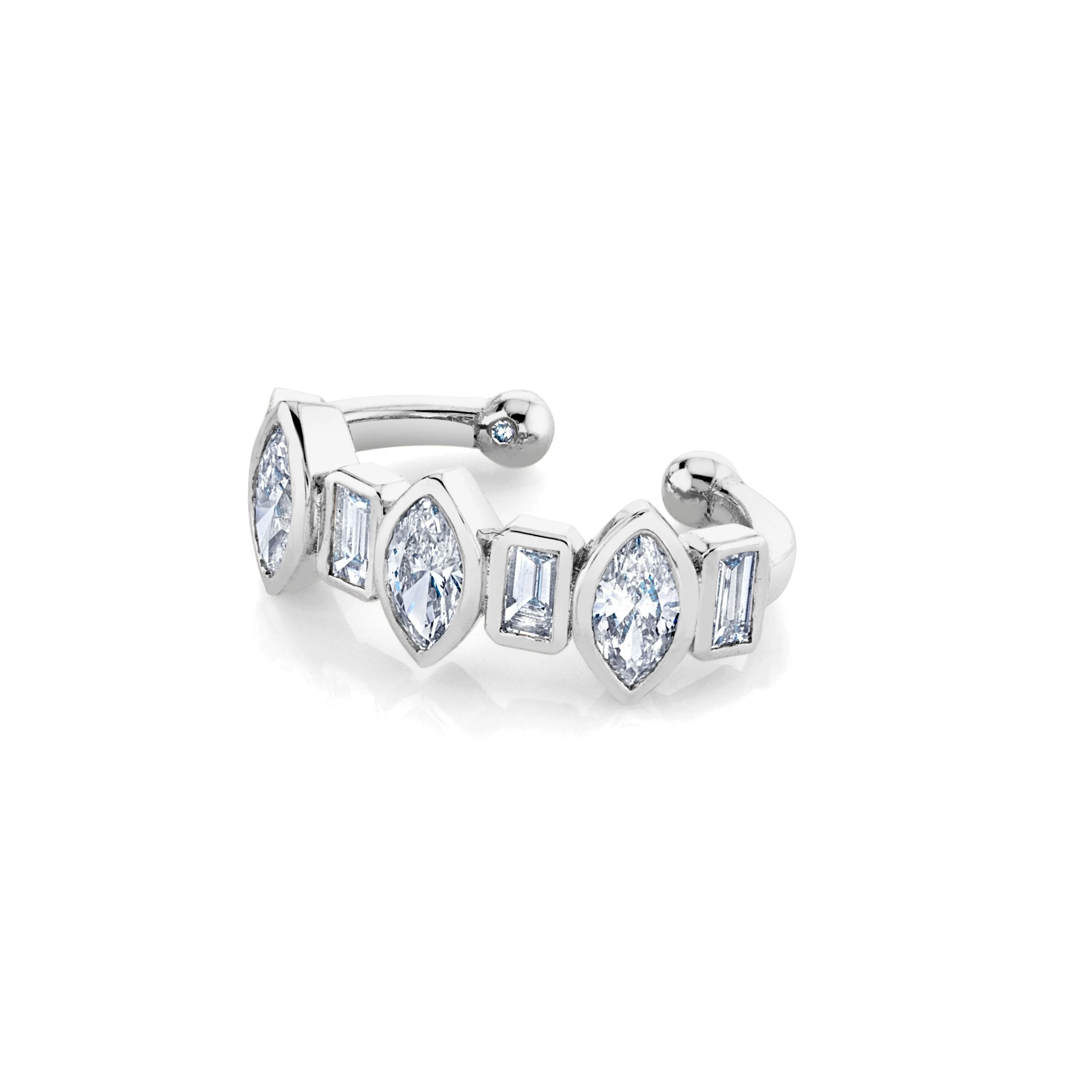 READY TO SHIP DIAMOND BEZEL EAR CUFF - Image 3