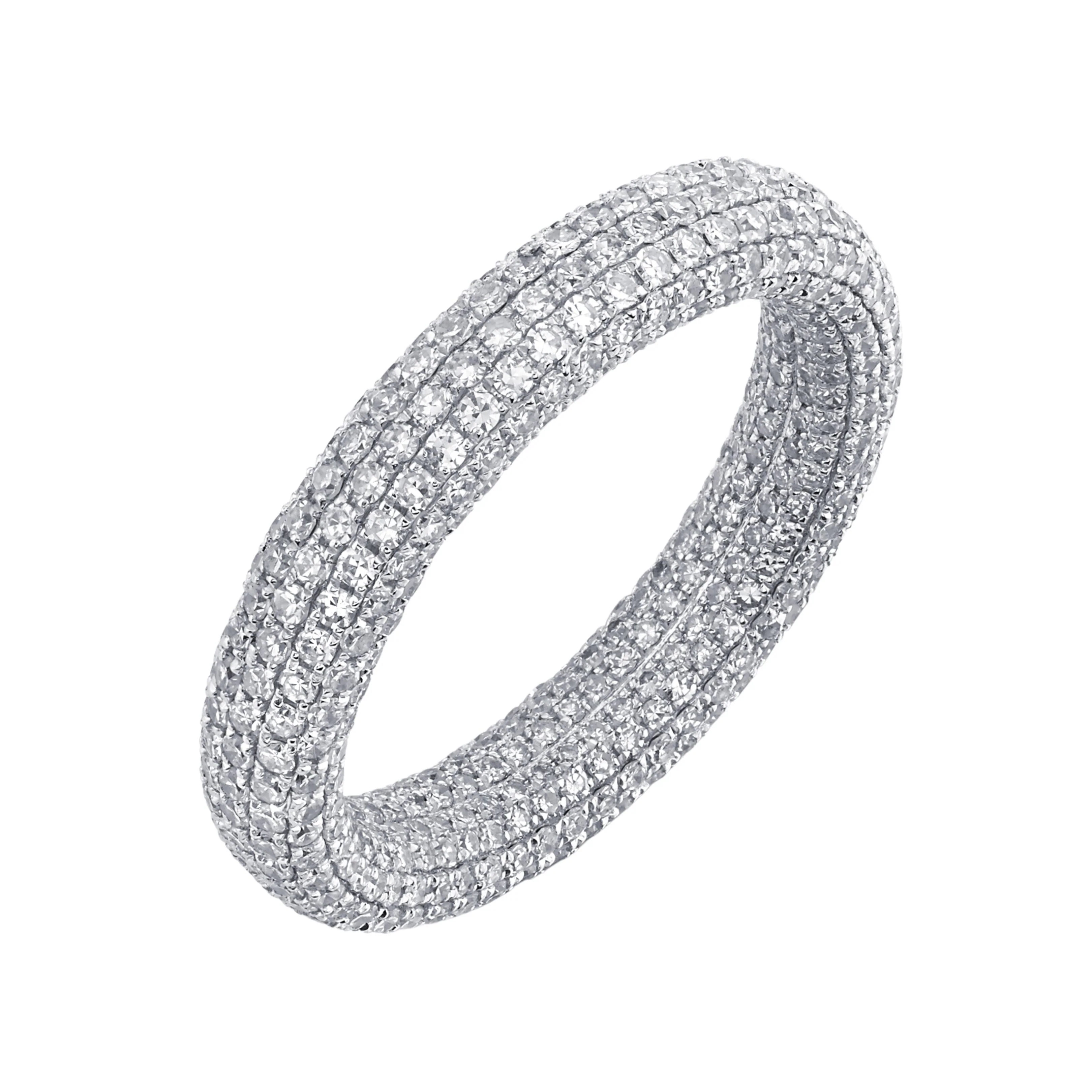 READY TO SHIP DIAMOND INSIDE & OUT ETERNITY BAND - Image 3
