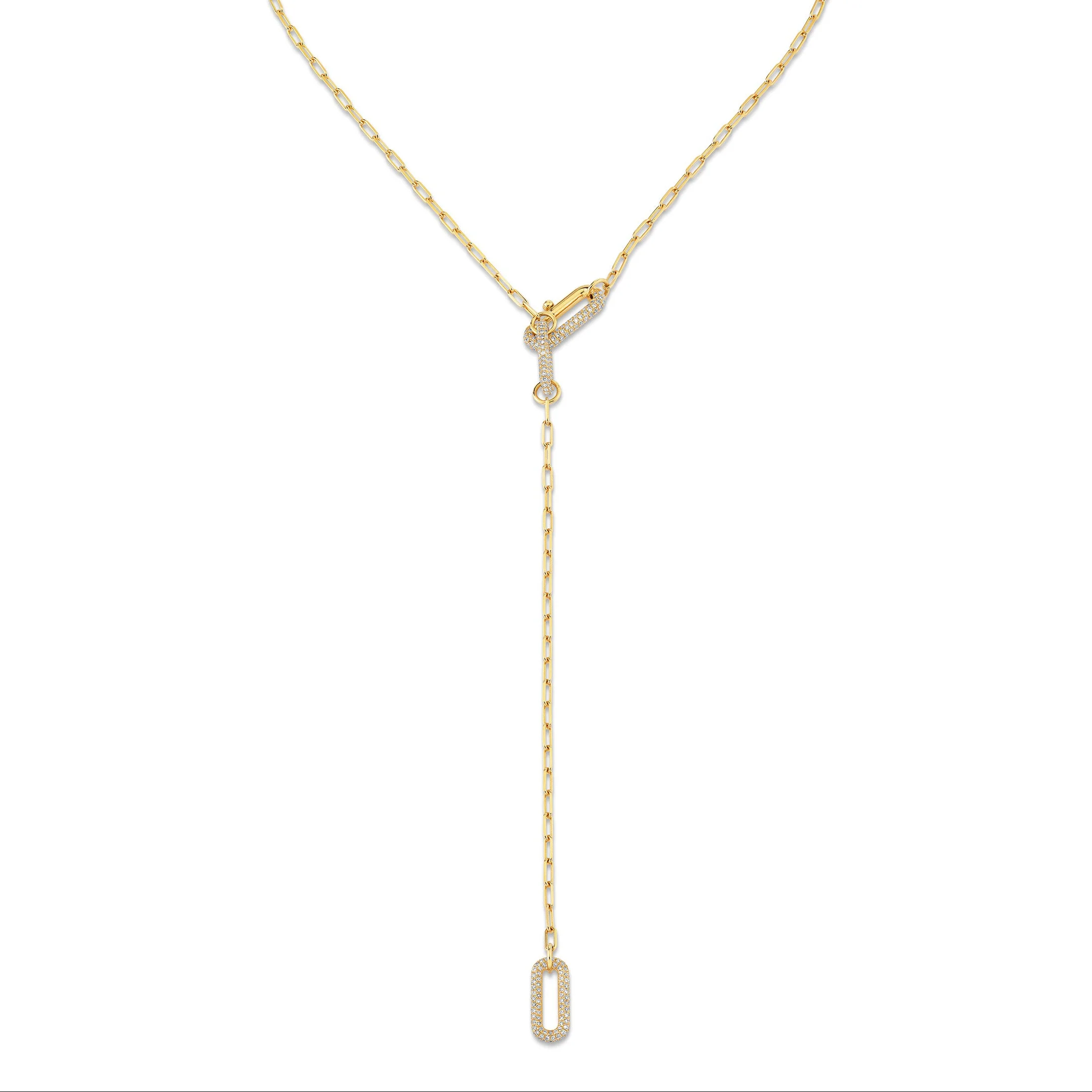 DIAMOND PAVE MINI CABLE LARIAT - Image 4