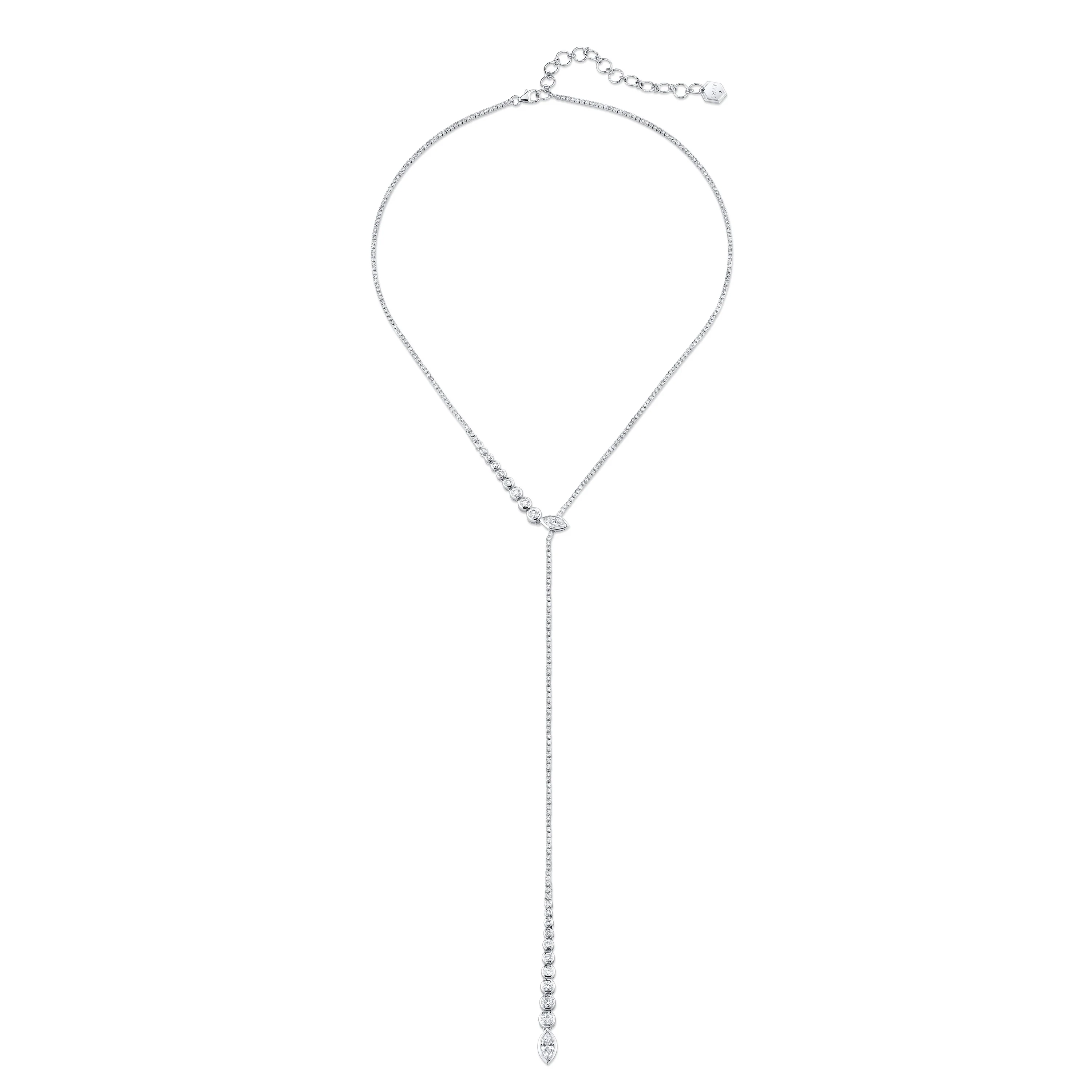 DIAMOND RIVIERA DRIP Y NECKLACE - Image 6