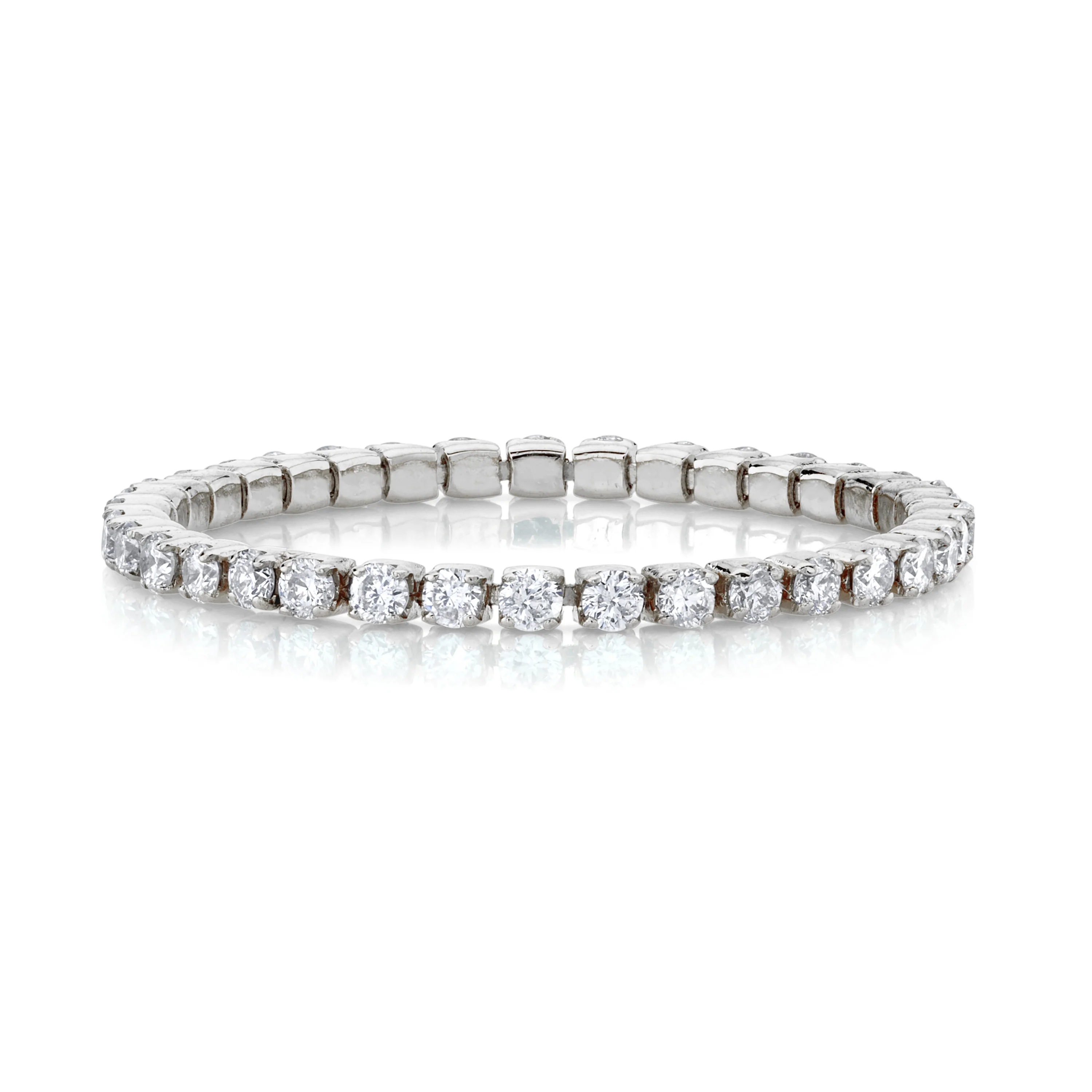 READY TO SHIP DIAMOND SINGLE THREAD RING - Image 4
