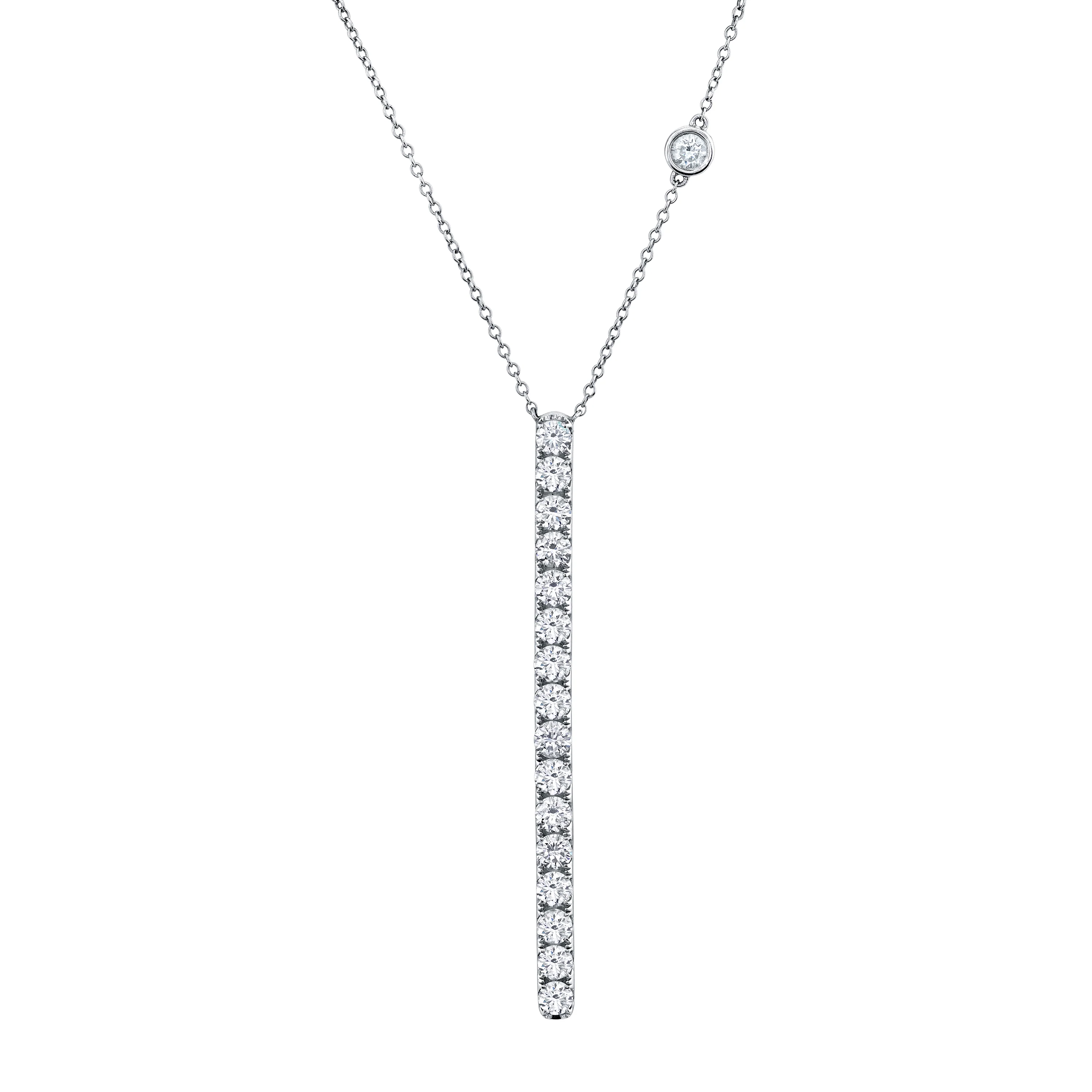 READY TO SHIP DIAMOND STICK NECKLACE