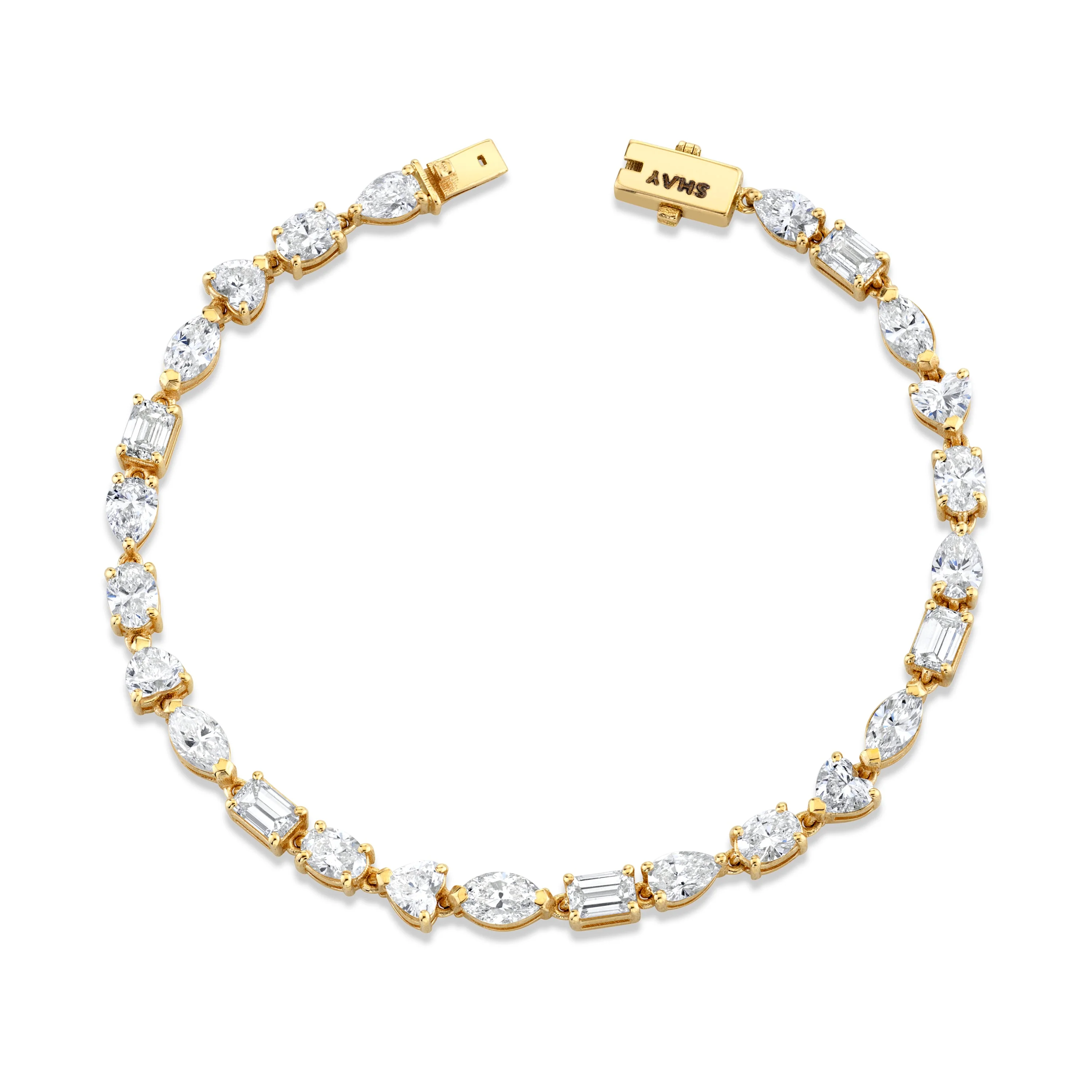 READY TO SHIP MIXED DIAMOND TENNIS BRACELET CLASSIC - Image 3