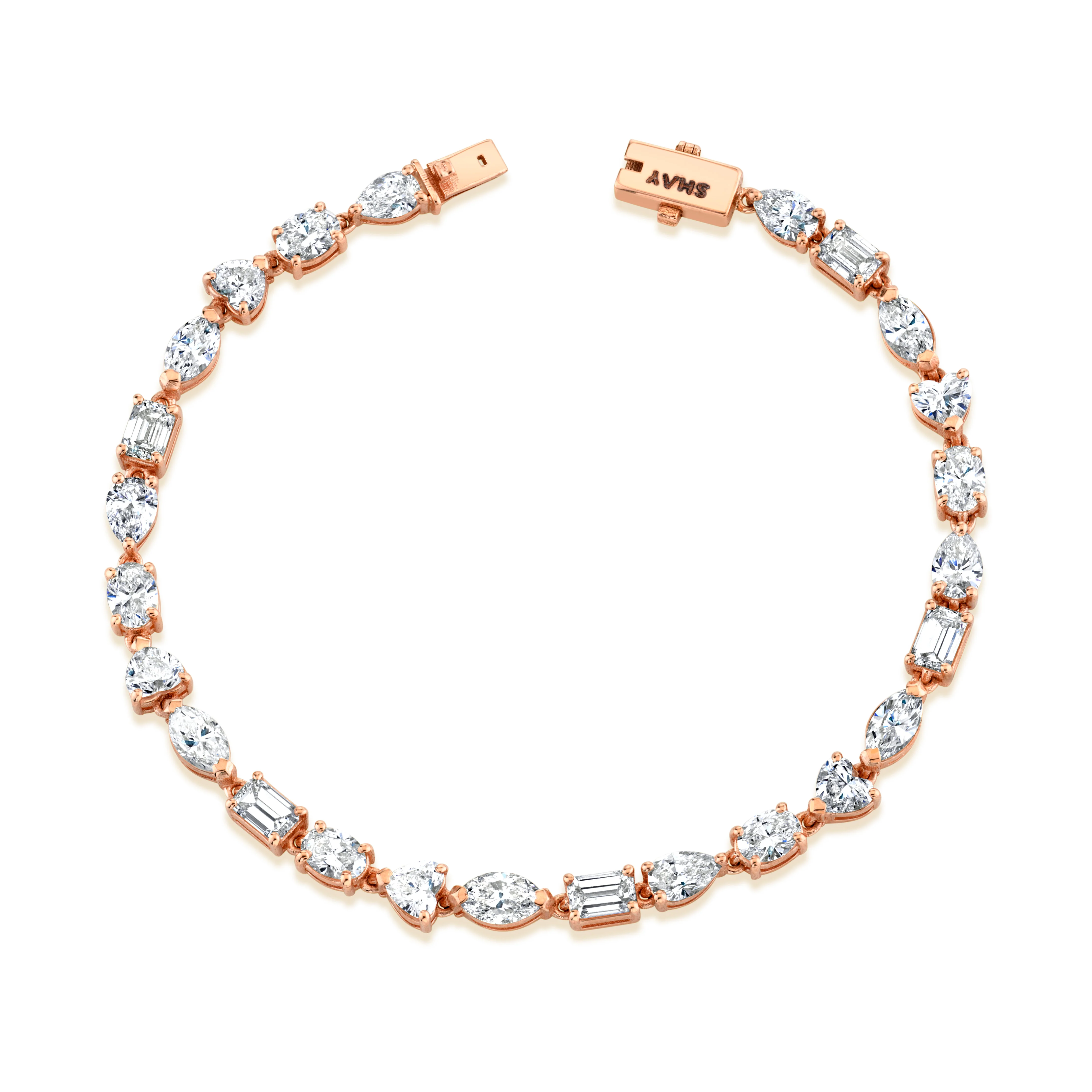 READY TO SHIP MIXED DIAMOND TENNIS BRACELET CLASSIC - Image 4