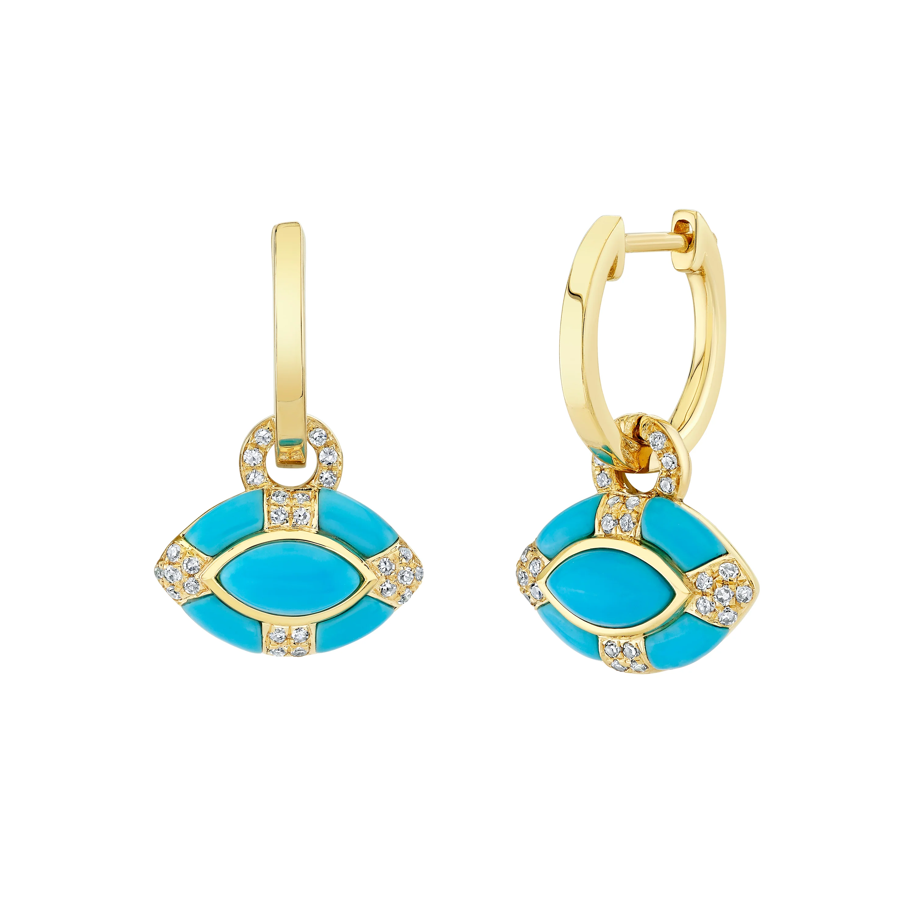 READY TO SHIP TURQUOISE & DIAMOND RIVIERA PETITE HUGGIES