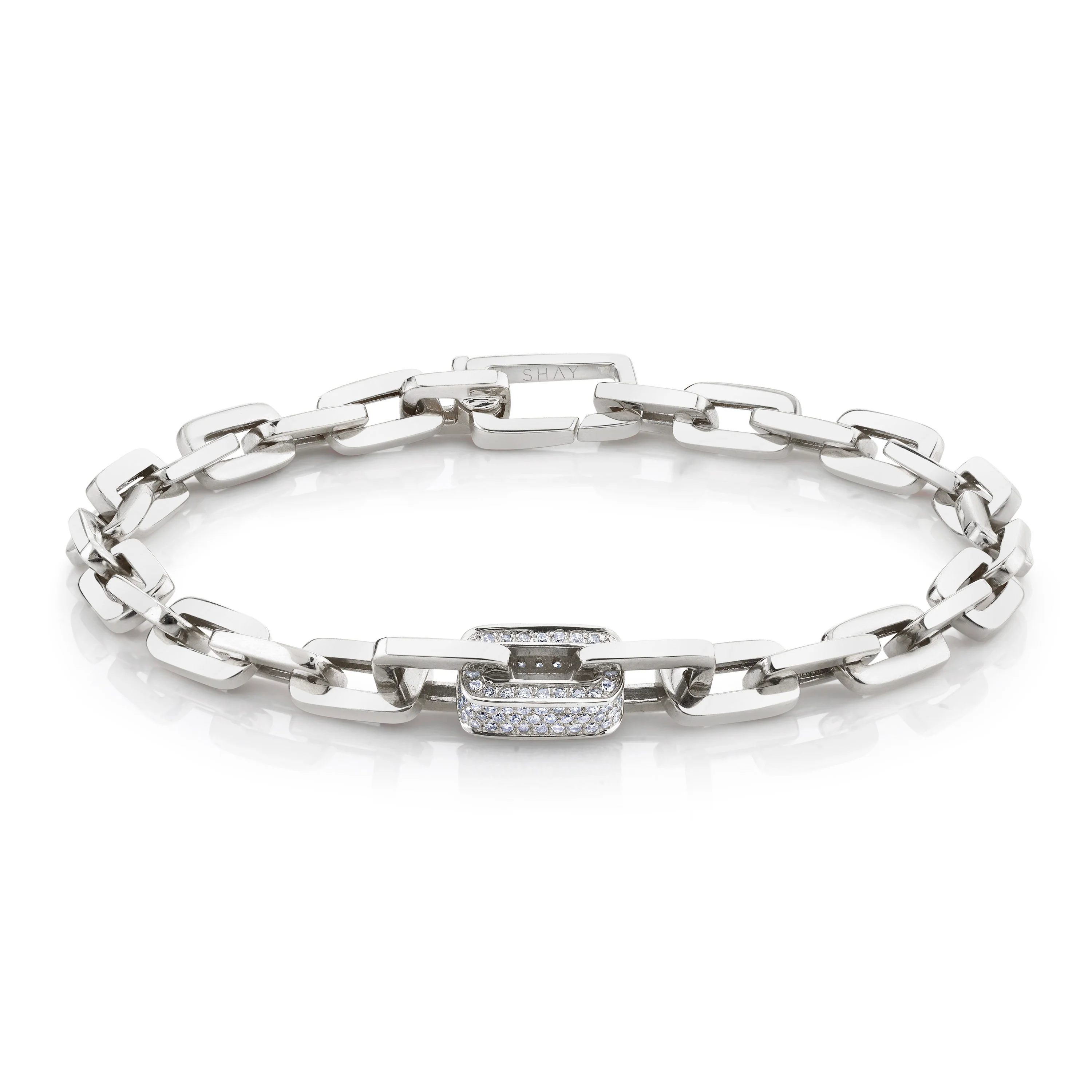 DIAMOND SINGLE DECO LINK BRACELET