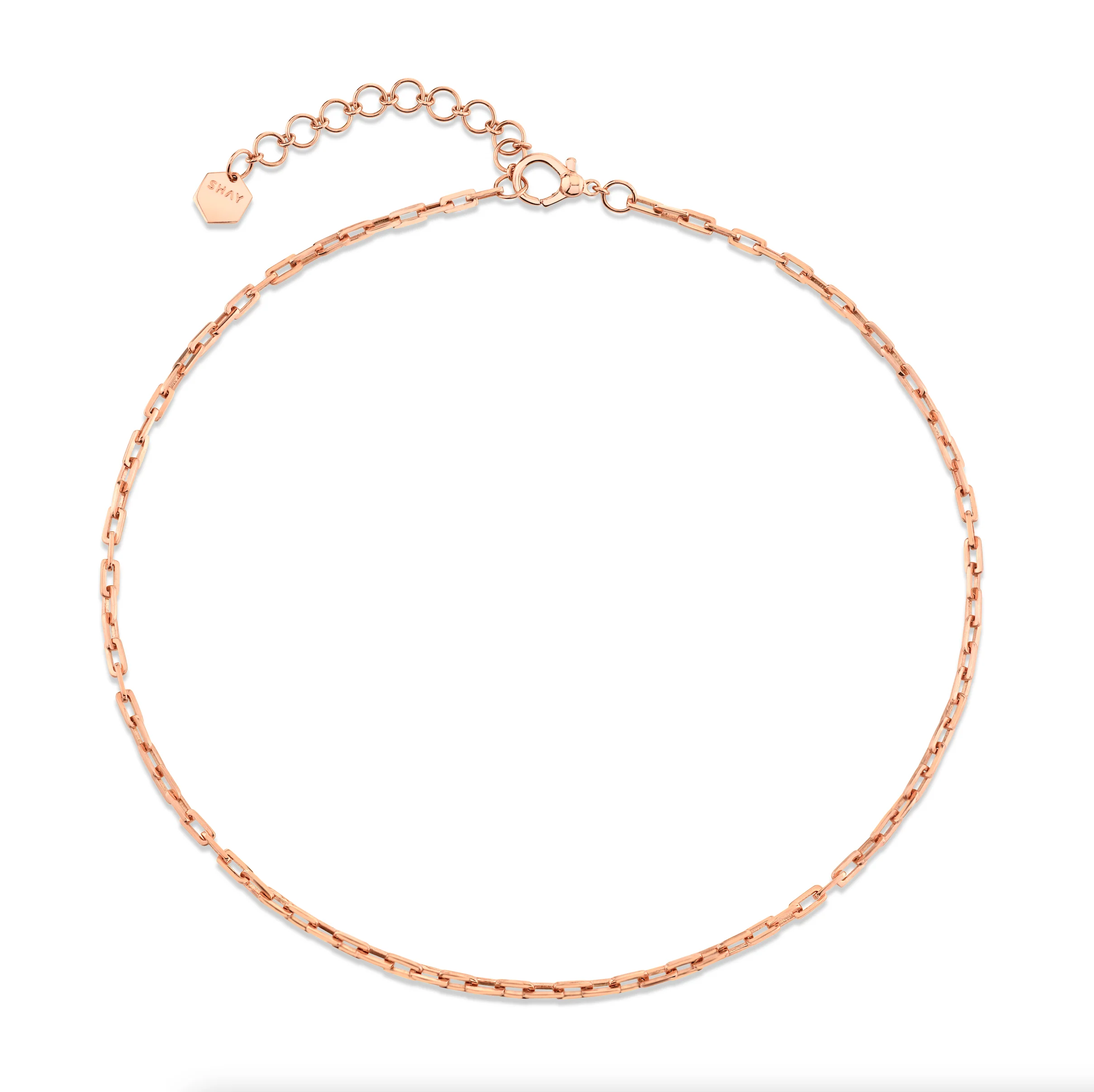 SOLID GOLD BABY DECO LINK NECKLACE - Image 4
