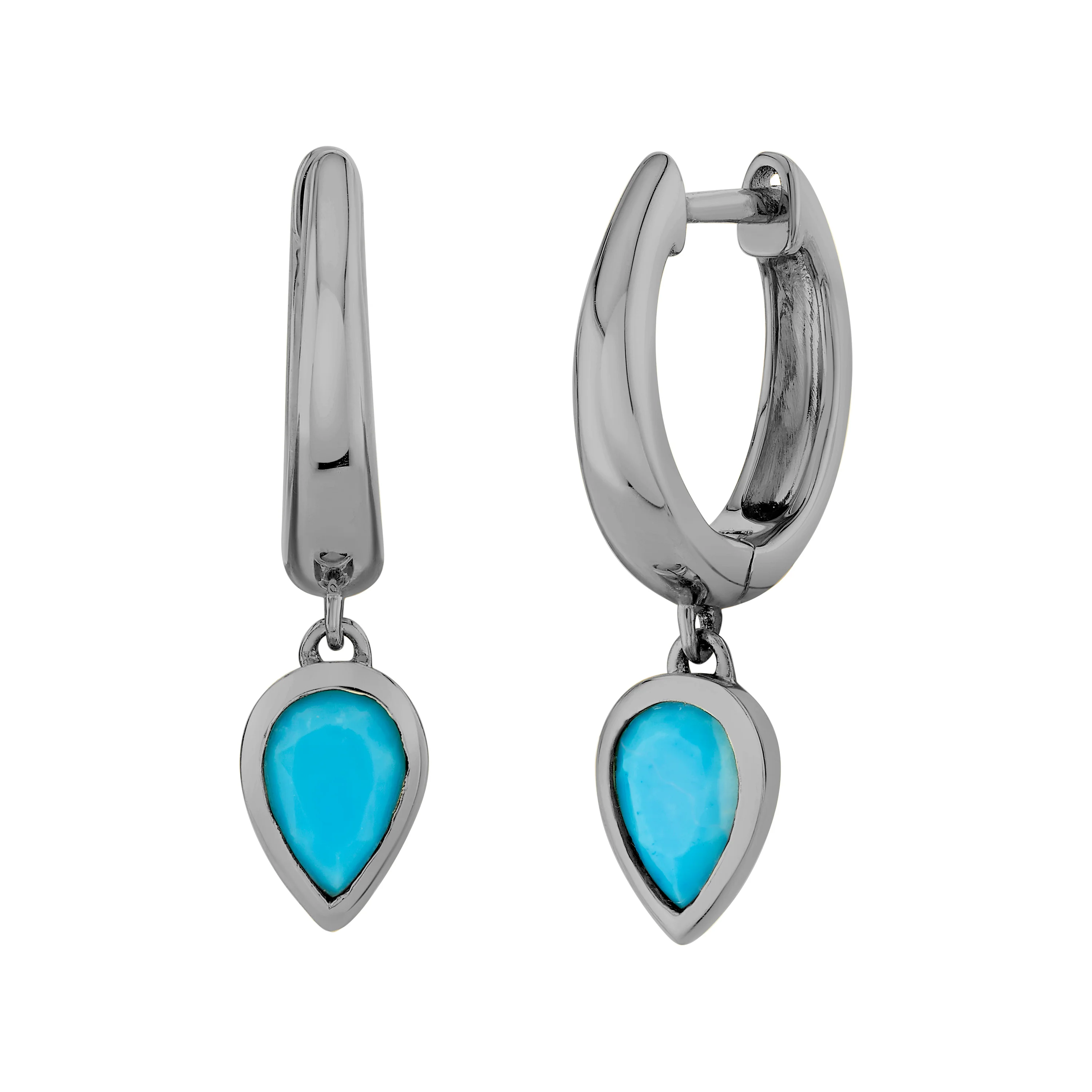 TURQUOISE RIVIERA PEAR DROP HUGGIES - Image 4